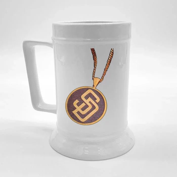 Swag Chain San Diego Baseball Home Run Front & Back Beer Stein