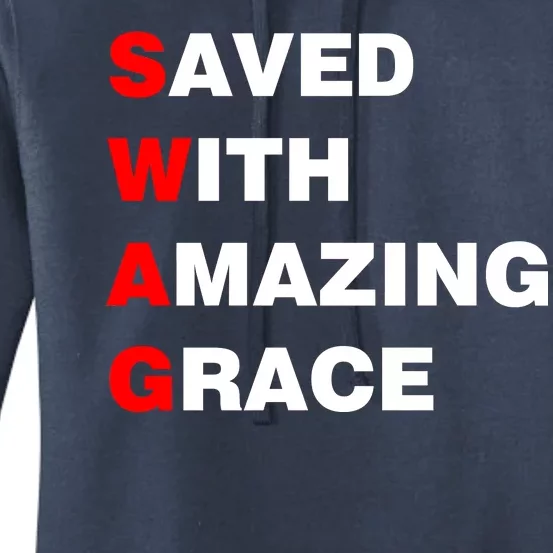 Swag Saved With Amazing Grace Women's Pullover Hoodie