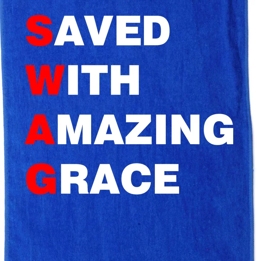 Swag Saved With Amazing Grace Platinum Collection Golf Towel