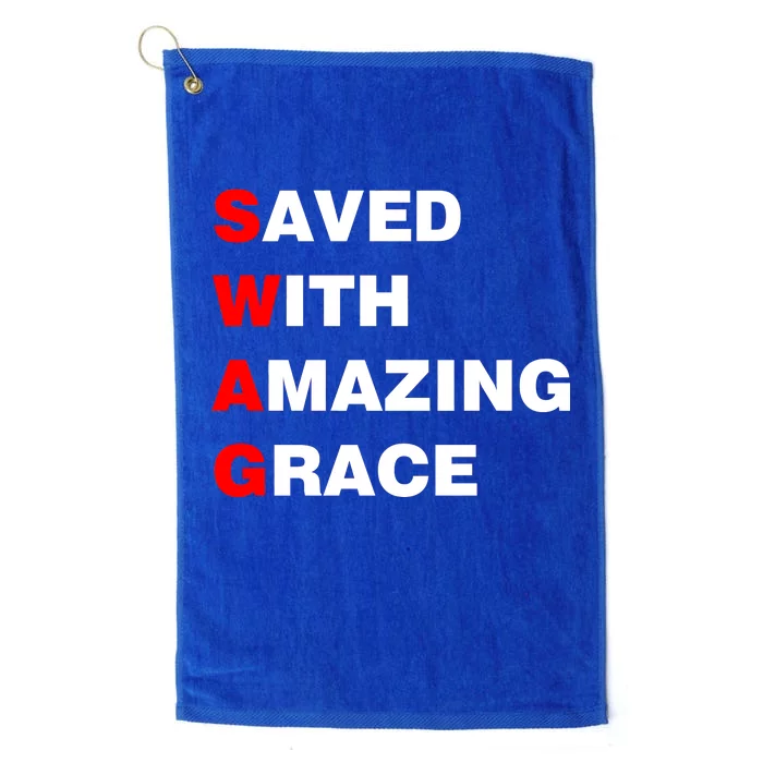 Swag Saved With Amazing Grace Platinum Collection Golf Towel