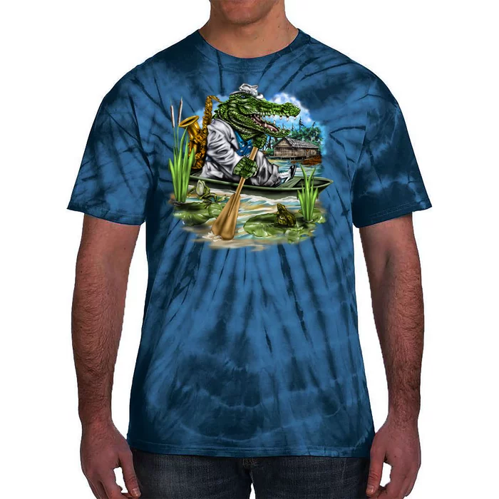 Gators Protect Our Swamp T Shirt, Size Medium, Blue Tie Dye