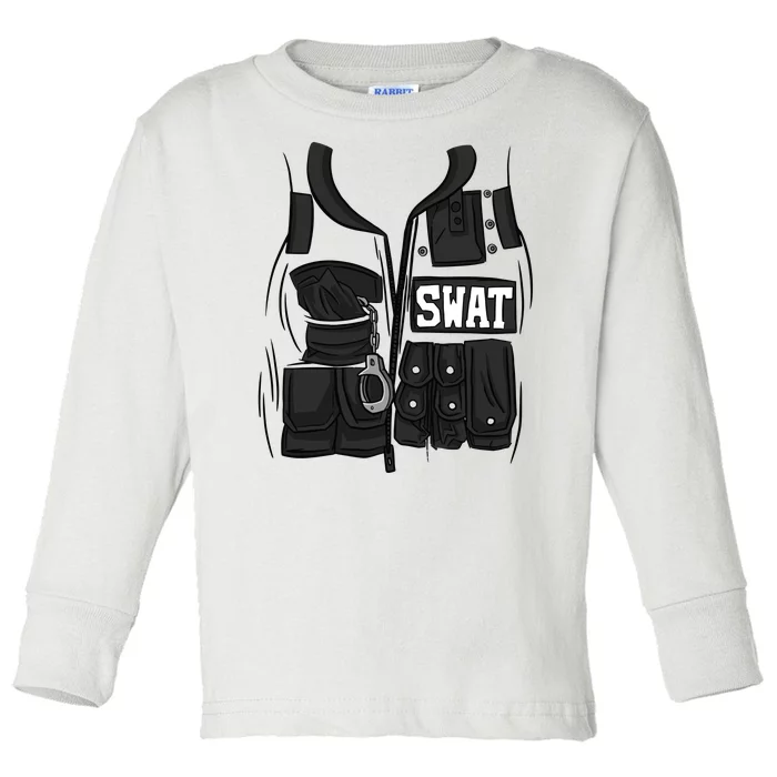 Swat Vest Uniform Toddler Long Sleeve Shirt