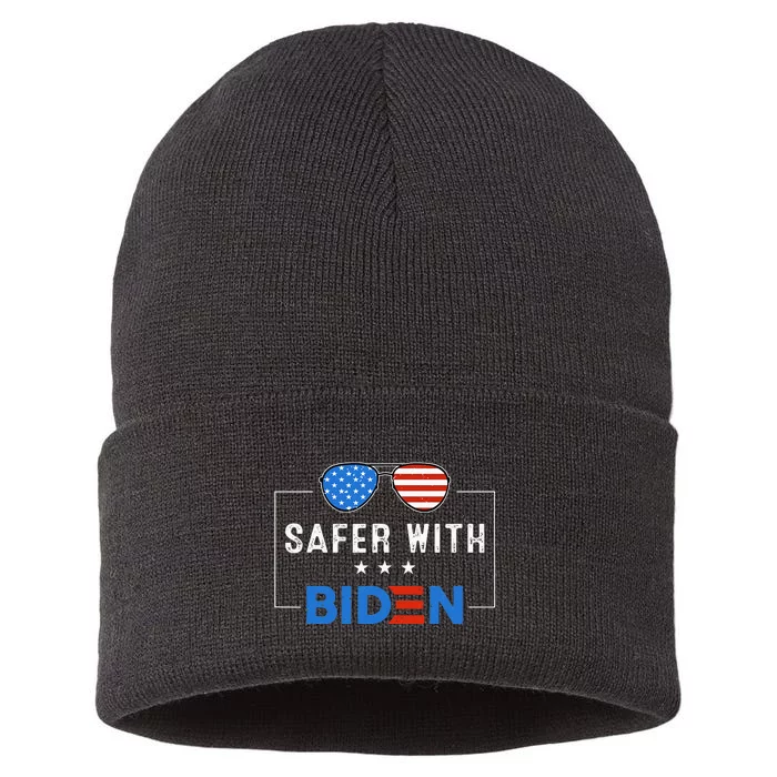 Safer With Biden Sustainable Knit Beanie