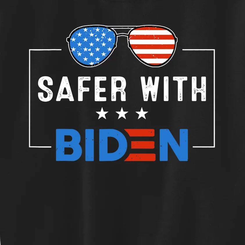 Safer With Biden Kids Sweatshirt