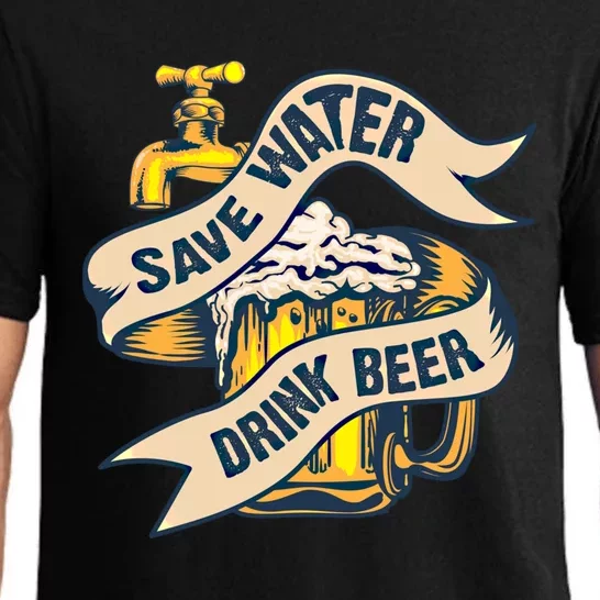 Save Water Beer Cute Ice Cold Beer Love Gift Cute Gift Pajama Set