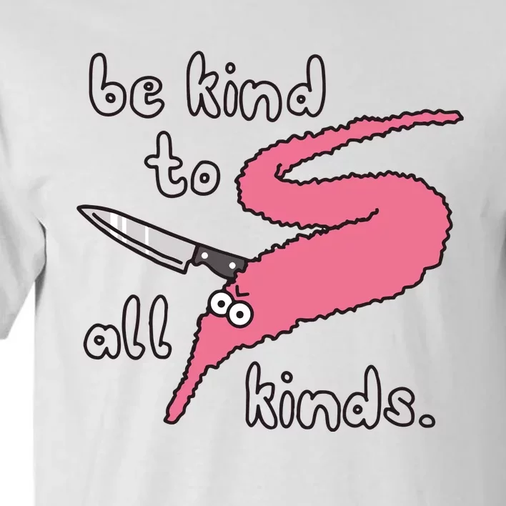 Squiggle Worms Be Kind To All Kinds Tall T-Shirt