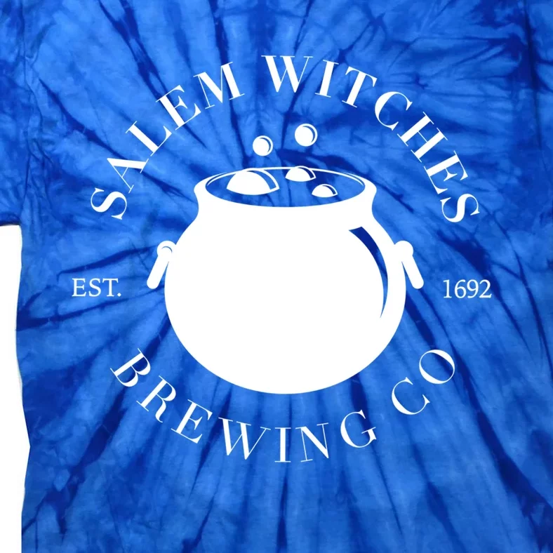 Salem Witches Brewing Company Est 1692 Halloween Gift Tie-Dye T-Shirt