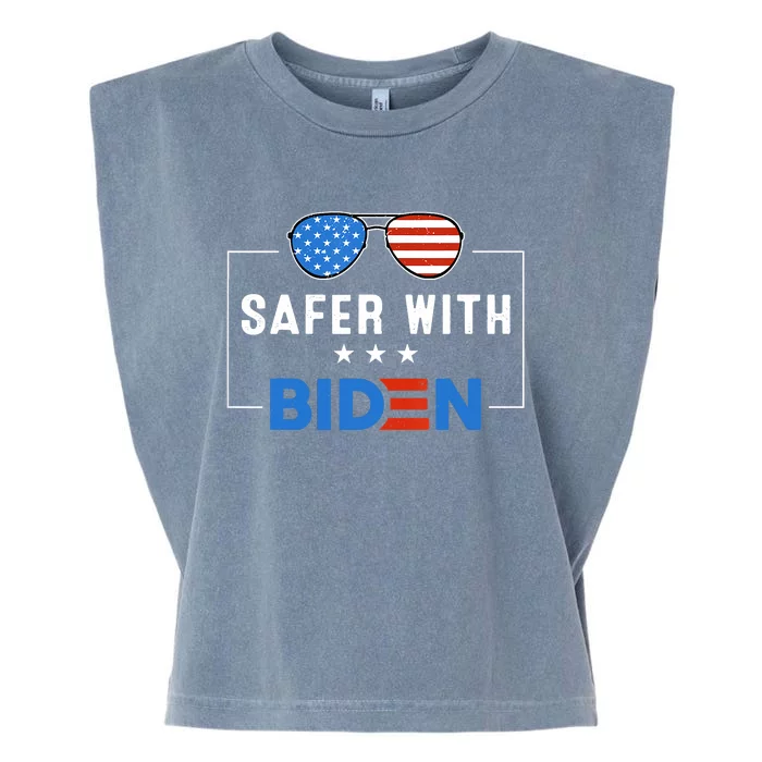 Safer With Biden Garment-Dyed Women's Muscle Tee