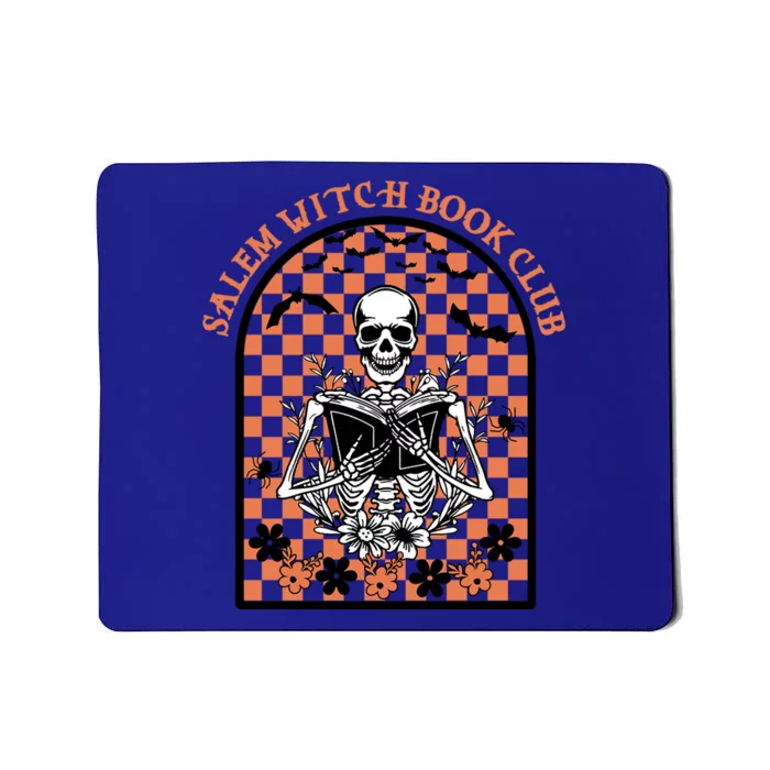 Salem Witch Book Club Skeleton Spooky Halloween Book Lovers Cute Gift Mousepad