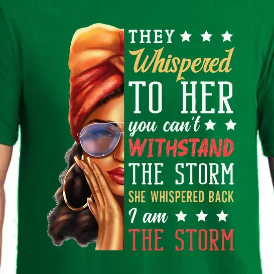 She Whispered Back I Am The Storm Black History Month Pajama Set