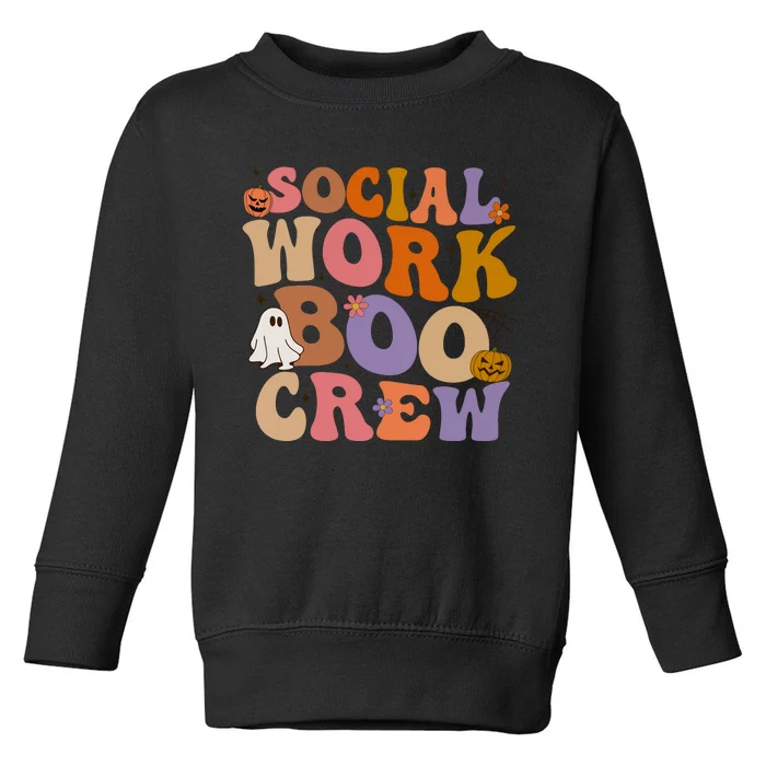 Social Worker Boo Crew Halloween Toddler Sweatshirt