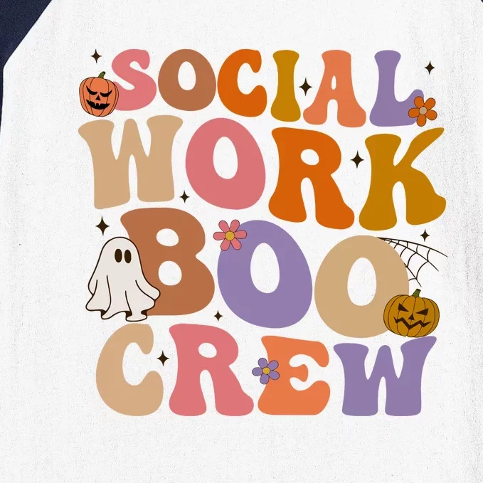 Social Worker Boo Crew Halloween Baseball Sleeve Shirt