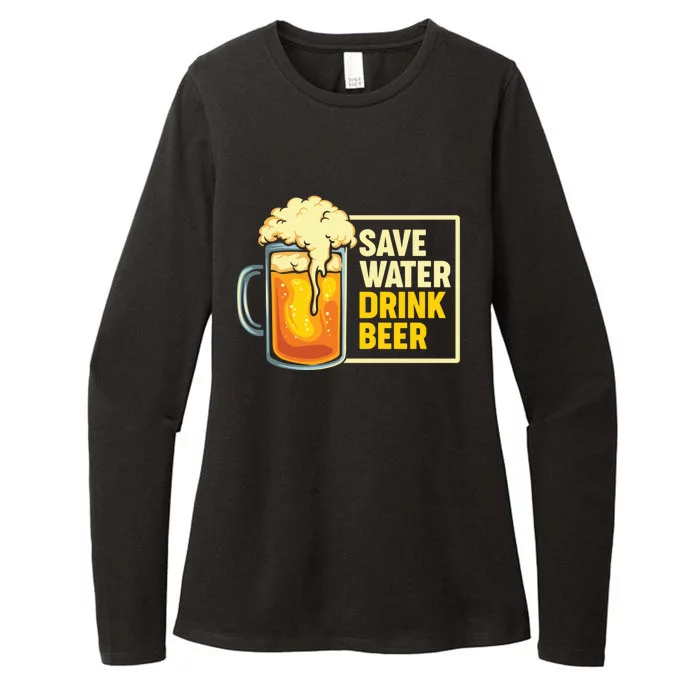 Save Water Beer Gift Womens CVC Long Sleeve Shirt