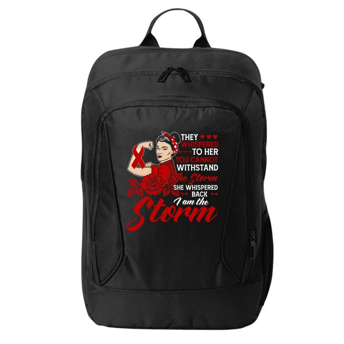 She Whispered Back I Am The Storm Open Heart Surgery Gift City Backpack