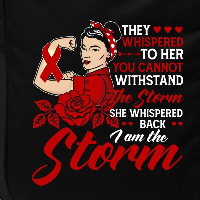 She Whispered Back I Am The Storm Open Heart Surgery Gift Impact Tech Backpack