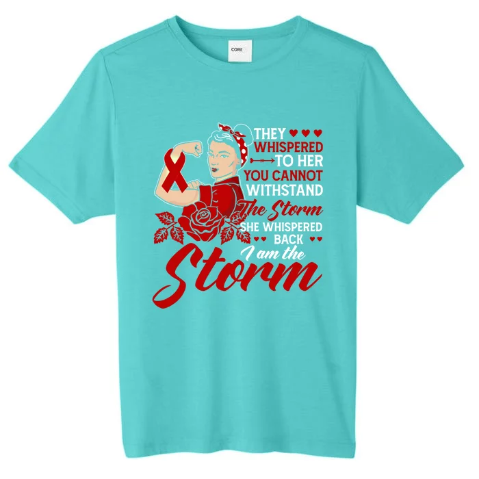 She Whispered Back I Am The Storm Open Heart Surgery Gift ChromaSoft Performance T-Shirt