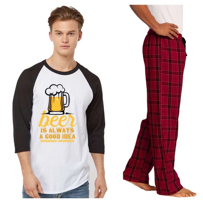 Save Water Beer Gift Raglan Sleeve Pajama Set