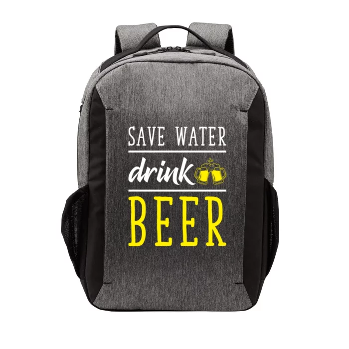 Save Water Beer Alcohol Love Friends Party Gather Fun Funny Gift Vector Backpack