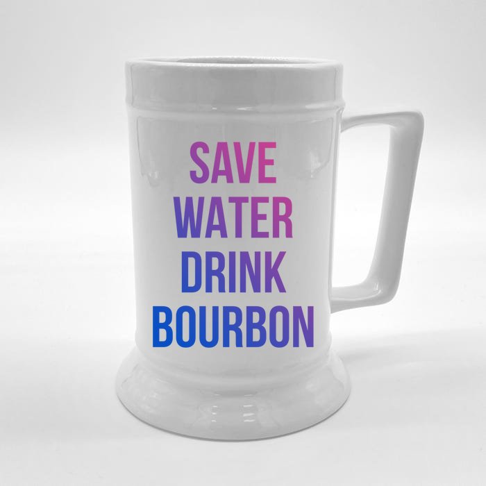 Save Water Bourdon Lover Gift Front & Back Beer Stein