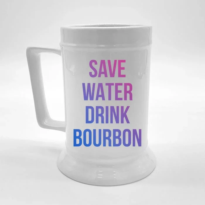 Save Water Bourdon Lover Gift Front & Back Beer Stein