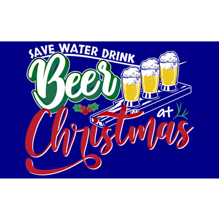 Save Water Beer At Christmas Santas Favorite Ingfunny Gift Bumper Sticker