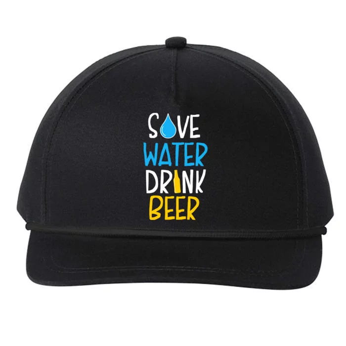 Save Water Beer Cool Gift Snapback Five-Panel Rope Hat