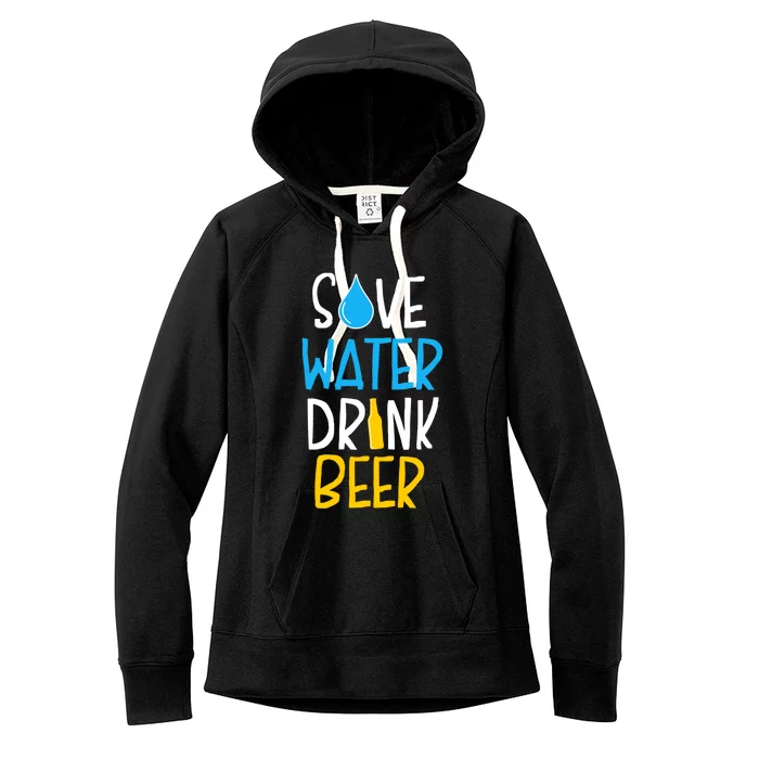 Save Water Beer Cool Gift Women's Fleece Hoodie