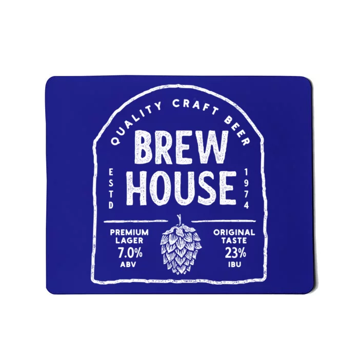 Save Water Beer Brew House Quality Craft Estd 1974 Meaningful Gift Mousepad