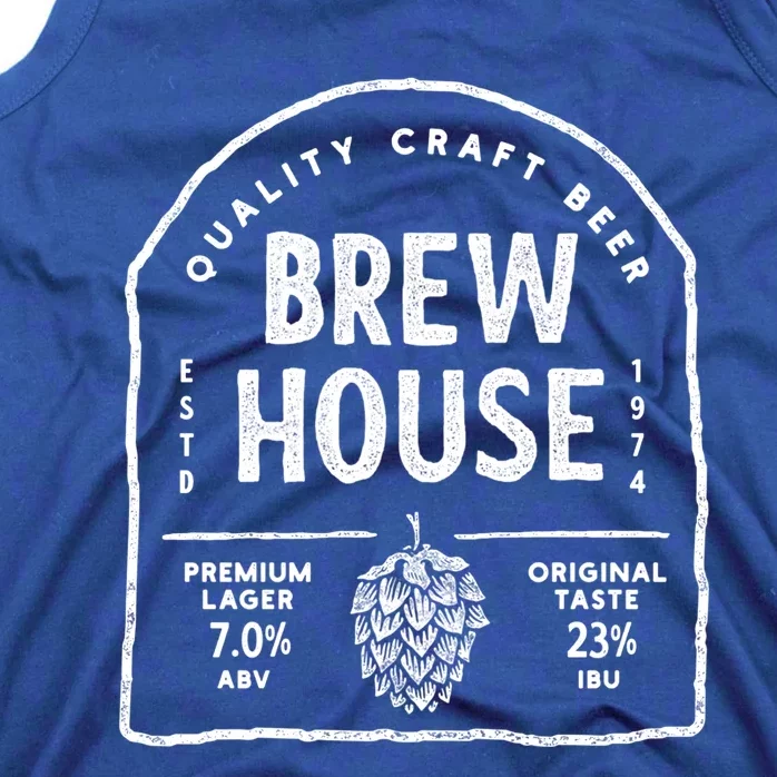 Save Water Beer Brew House Quality Craft Estd 1974 Meaningful Gift Tank Top