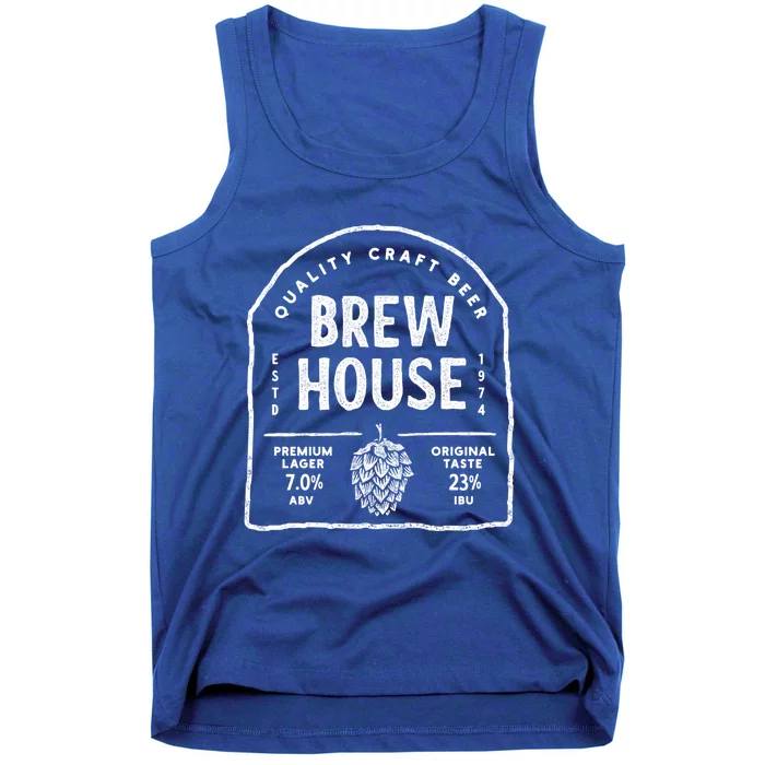 Save Water Beer Brew House Quality Craft Estd 1974 Meaningful Gift Tank Top