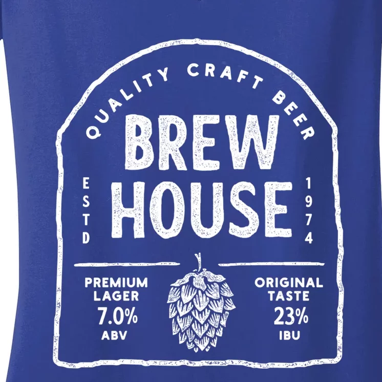 Save Water Beer Brew House Quality Craft Estd 1974 Meaningful Gift Women's V-Neck T-Shirt