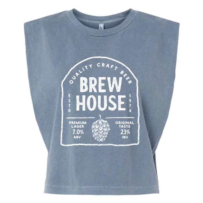 Save Water Beer Brew House Quality Craft Estd 1974 Meaningful Gift Garment-Dyed Women's Muscle Tee