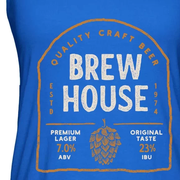 Save Water Beer Brew House Quality Craft Estd 1974 Gift Ladies Essential Flowy Tank