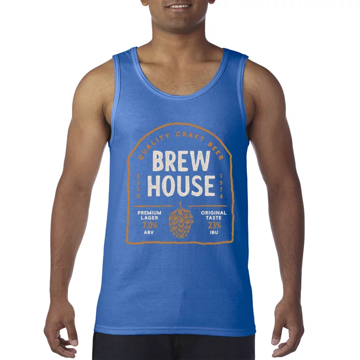 Save Water Beer Brew House Quality Craft Estd 1974 Gift Tank Top