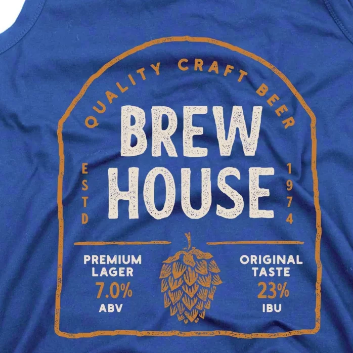 Save Water Beer Brew House Quality Craft Estd 1974 Gift Tank Top