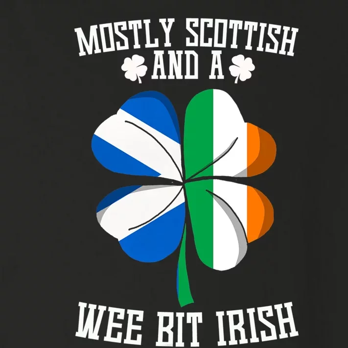 Scottish Wee Bit Irish Scotland St Patricks Day Gifts Flag Toddler Long Sleeve Shirt