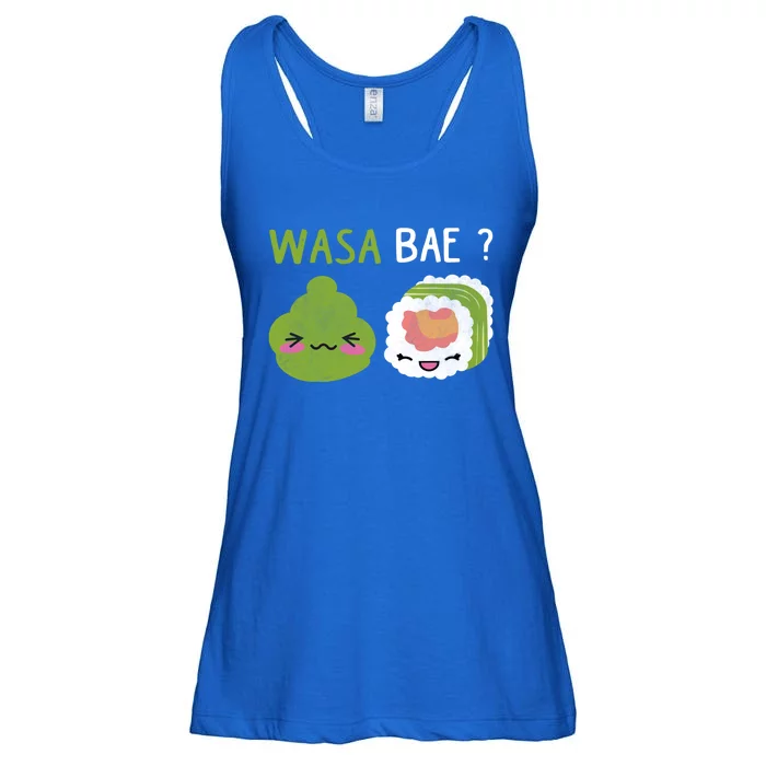 Sushi Wasa Bae Funny Distressed Sushi Lover Gift Ladies Essential Flowy Tank