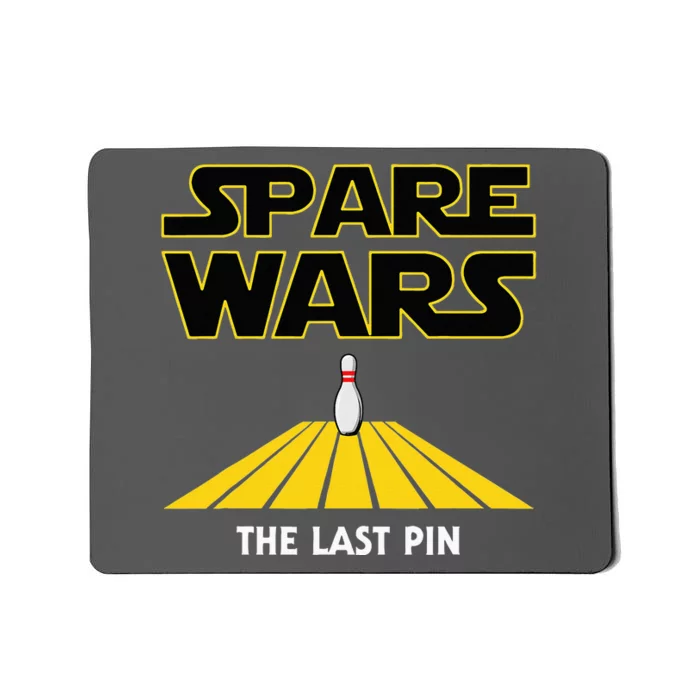 Spare Wars Bowler & Bowling Parody Mousepad