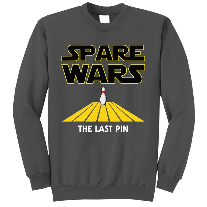 Spare Wars Bowler & Bowling Parody Tall Sweatshirt