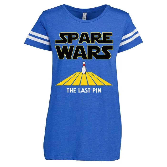 Spare Wars Bowler & Bowling Parody Enza Ladies Jersey Football T-Shirt