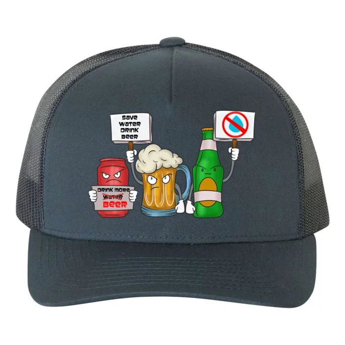 Save Water Beer More Beer Gift Yupoong Adult 5-Panel Trucker Hat