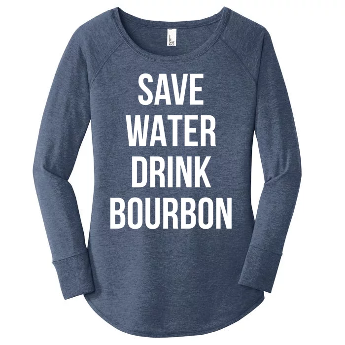 Save Water Bourdon Lover Gift Women's Perfect Tri Tunic Long Sleeve Shirt