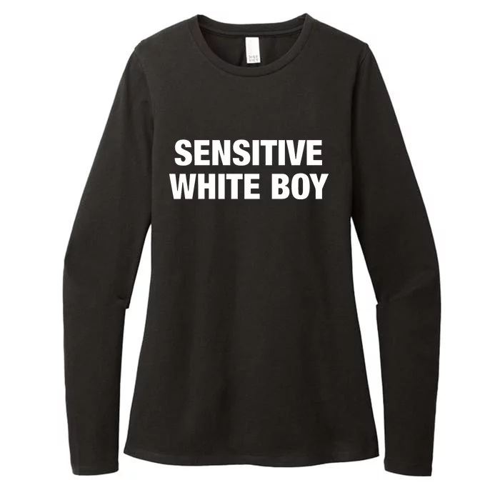 Sensitive White Boy Womens CVC Long Sleeve Shirt