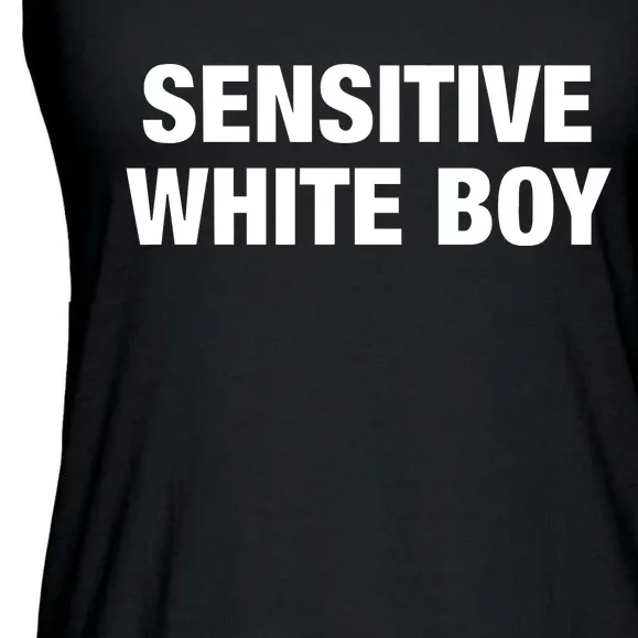 Sensitive White Boy Ladies Essential Flowy Tank