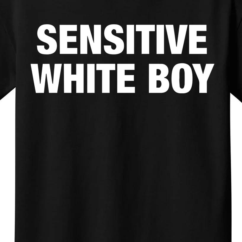 Sensitive White Boy Kids T-Shirt