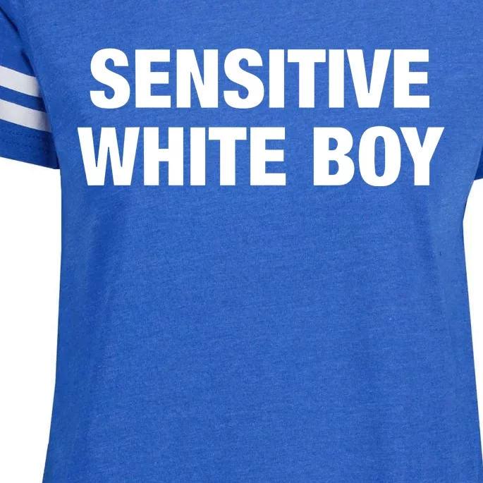 Sensitive White Boy Enza Ladies Jersey Football T-Shirt