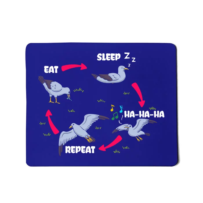 Seagull Whisperer Bird Lover Ornithology Birdwatching Gift Mousepad