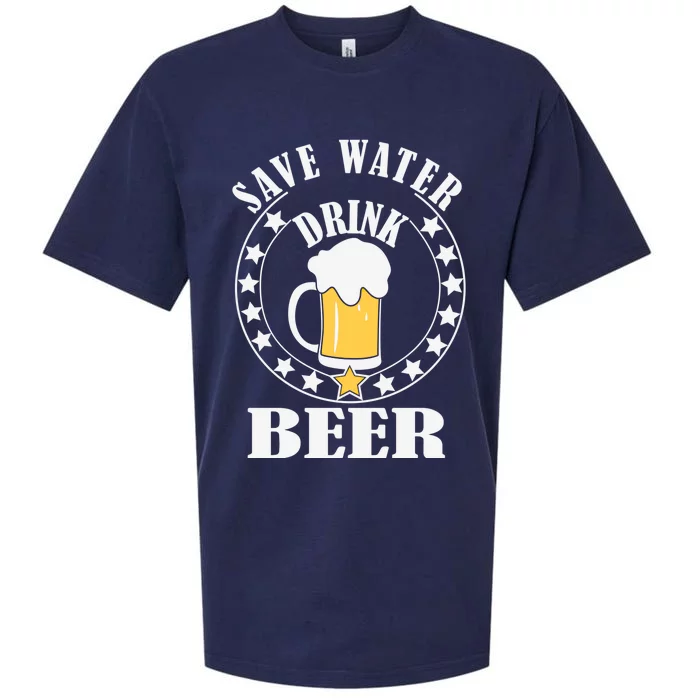 Save Water Beer Funny Beer Er Gift Sueded Cloud Jersey T-Shirt