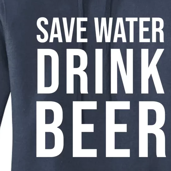 Save Water Beer Funny Craft Home Brew Brewmaster Gift Women's Pullover Hoodie