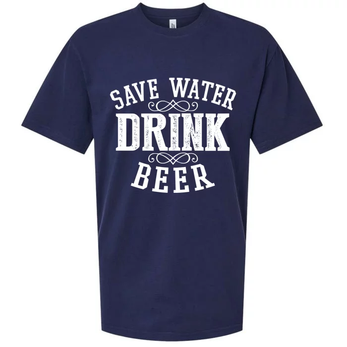 Save Water Beer Funny Ing Alcohol Party Gift Sueded Cloud Jersey T-Shirt